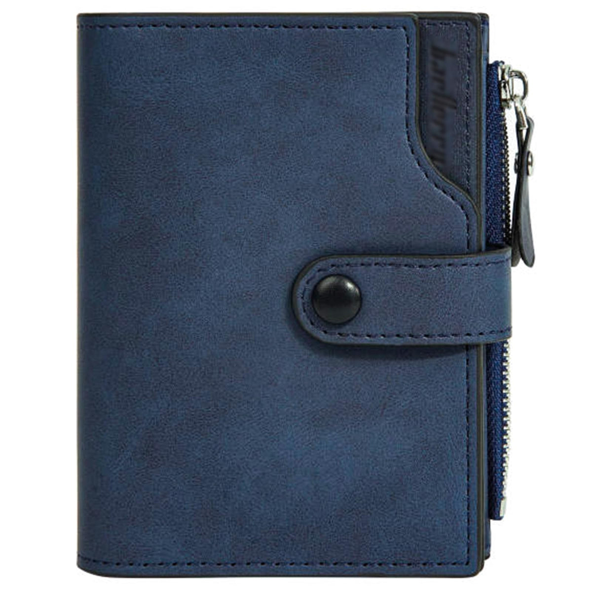 LOUEBICA Wallet for Men Large Capacity Leather RFID Blocking Trifold Wallet with 2 ID Windows and 15 Card Holders