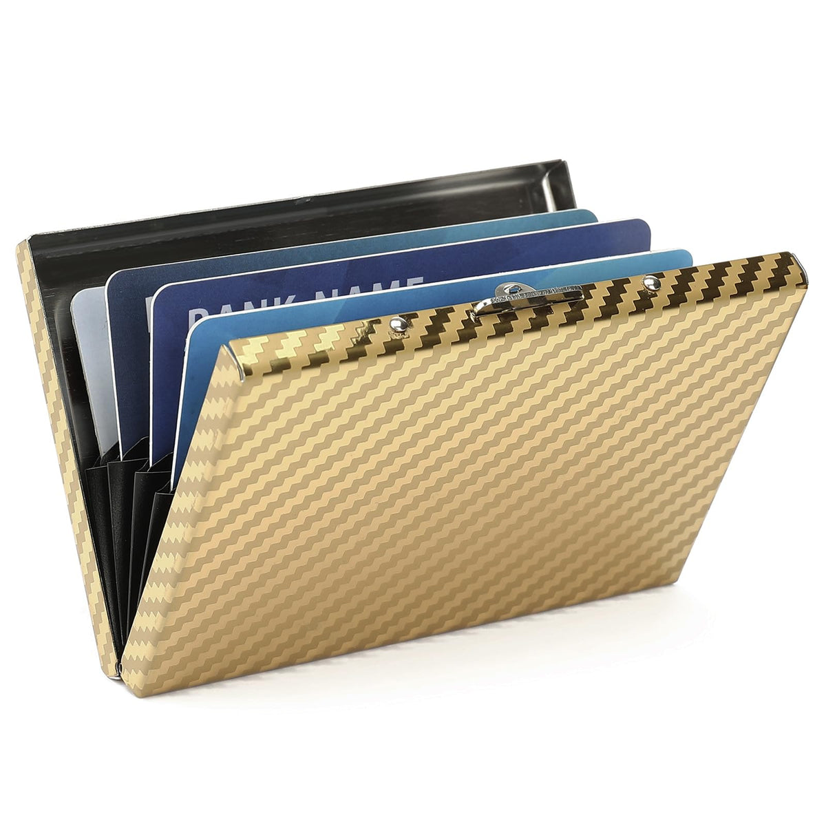 LOUEBICA RFID Stainless Steel Credit Card Wallet Slim Metal Business Card Holder for Women Men