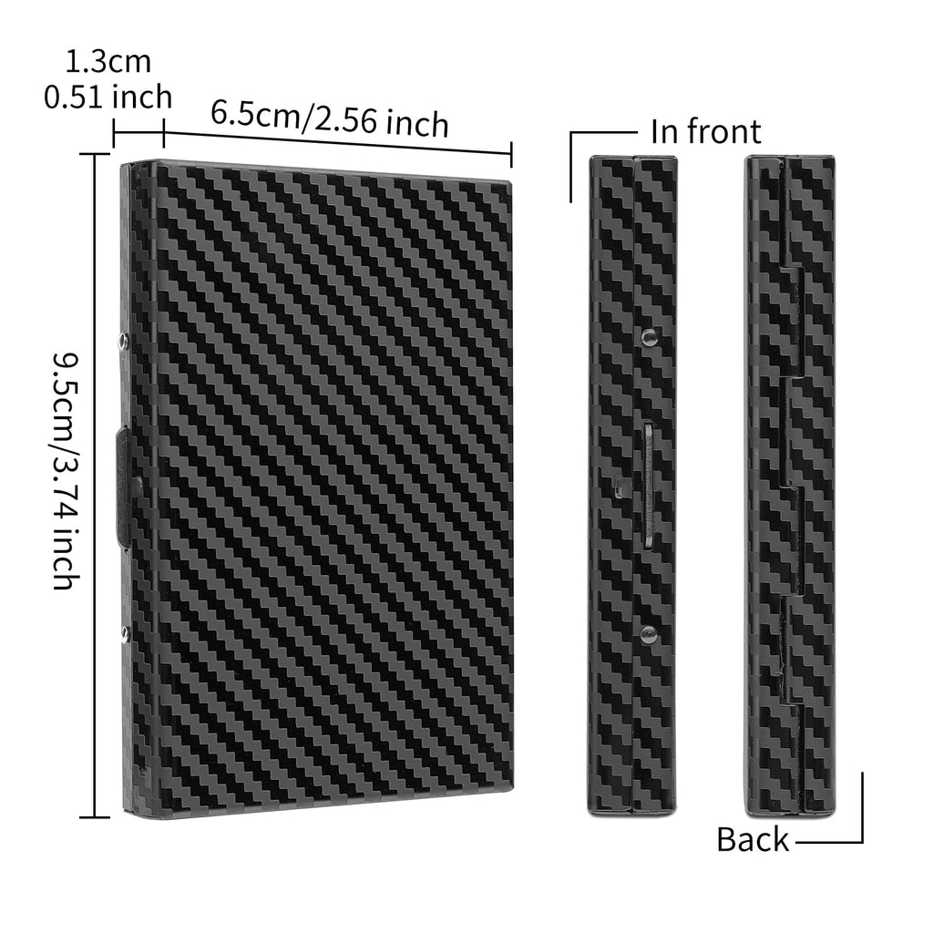 LOUEBICA RFID Stainless Steel Credit Card Wallet Slim Metal Business Card Holder for Women Men