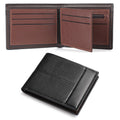 LOUEBICA Wallets for Men Minimalist Bifold Front Pocket Wallets with 1 ID Window 7 Card Slots