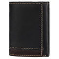 LOUEBICA Men's Genuine Leather Wallet Trifold Wallet RFID Blocking Minimalist Wallets for Men with ID Window