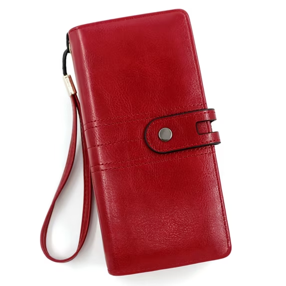 LOUEBICA Wallet for Women Clutch Double Zip Around Credit Card Holder Leather Women's Wallet Large Capacity
