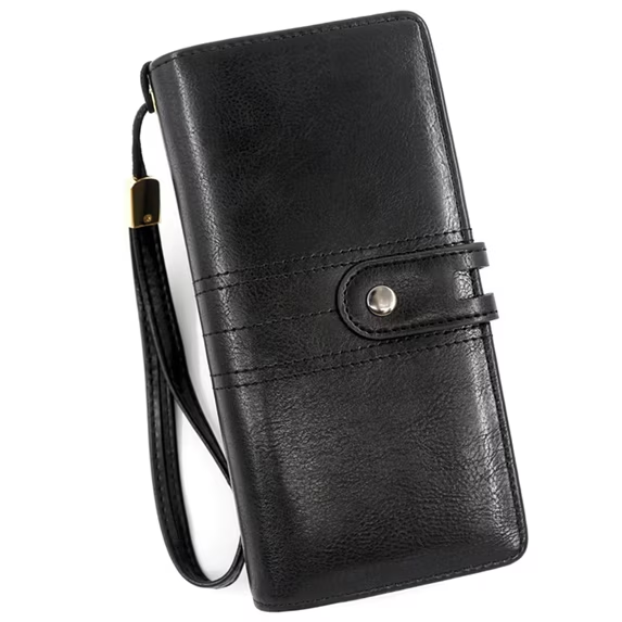 LOUEBICA Wallet for Women Clutch Double Zip Around Credit Card Holder Leather Women's Wallet Large Capacity