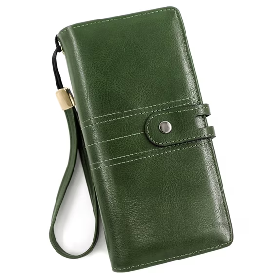 LOUEBICA Wallet for Women Clutch Double Zip Around Credit Card Holder Leather Women's Wallet Large Capacity