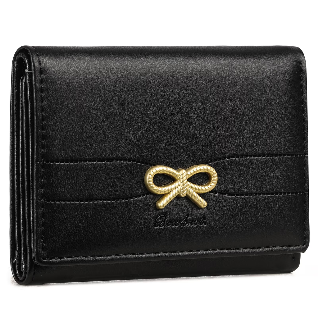 LOUEBICA Small Wallets Cute Coquette Bow Wallet ID Credit Card Holder for Women Girls