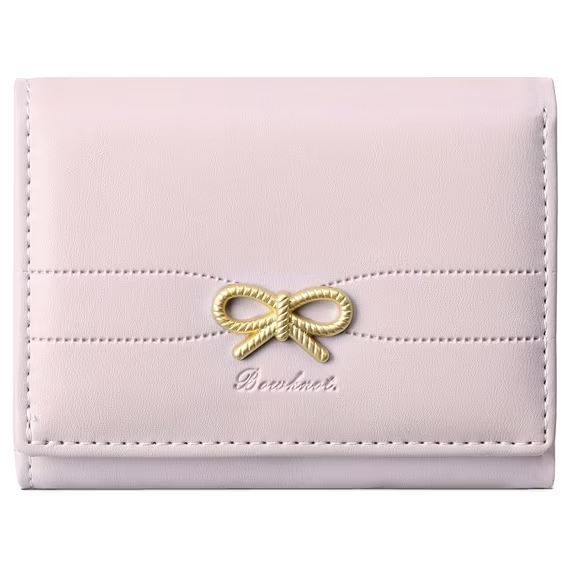 LOUEBICA Small Wallets Cute Coquette Bow Wallet ID Credit Card Holder for Women Girls