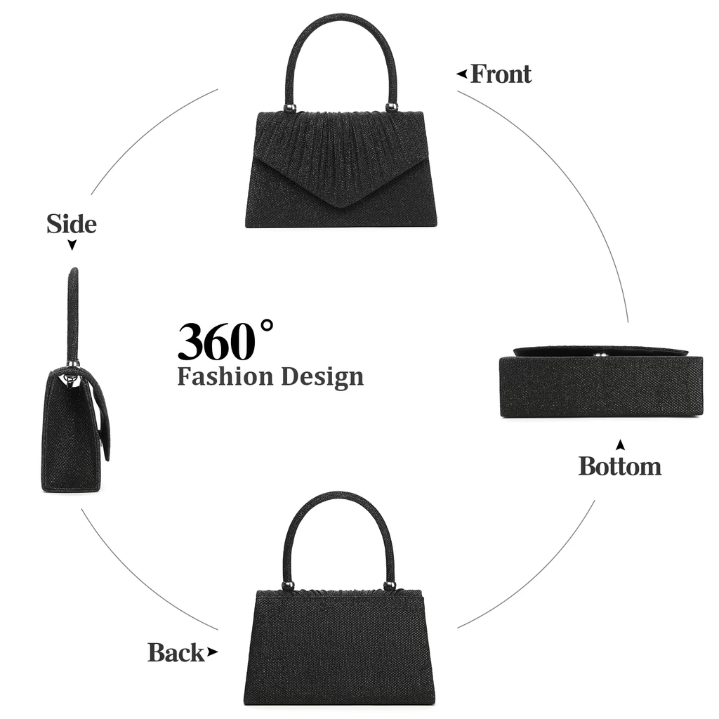 LOUEBICA Evening Bag Sparkly Clutch Purses for Women Wedding Party Women's Shoulder Bag Crossbody Handbags