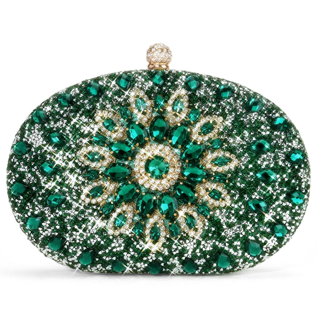 LOUEBICA Rhinestone Clutch Purses for Women Evening Wedding Formal Party Purses Crystal Diamond Glitter Sparkly Handbag