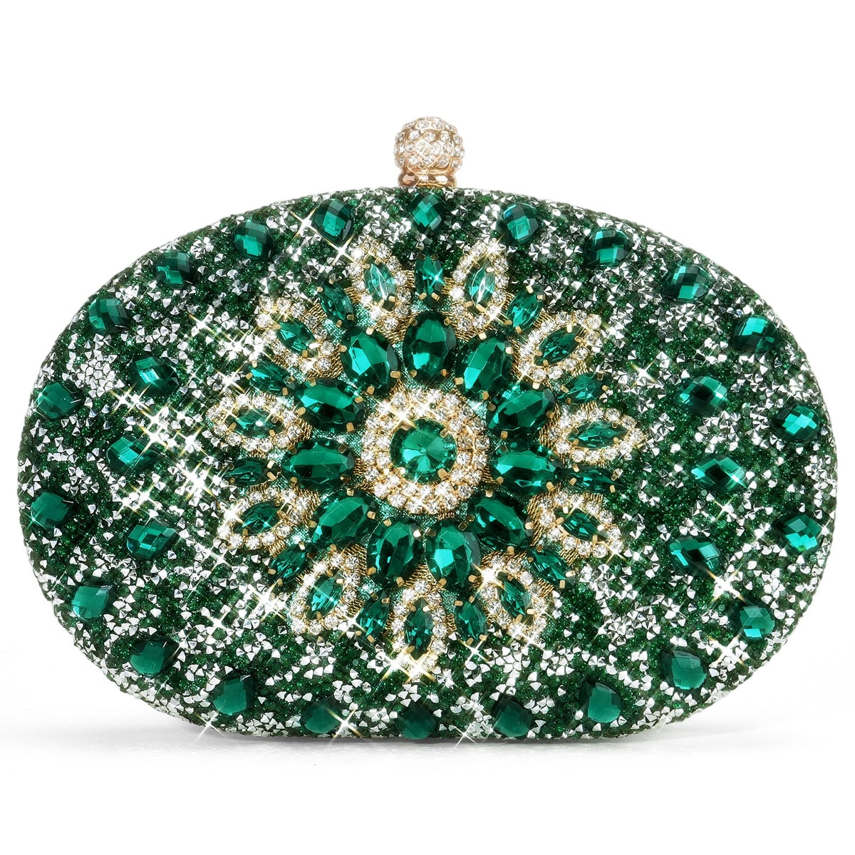 LOUEBICA Rhinestone Clutch Purses for Women Evening Wedding Formal Party Purses Crystal Diamond Glitter Sparkly Handbag