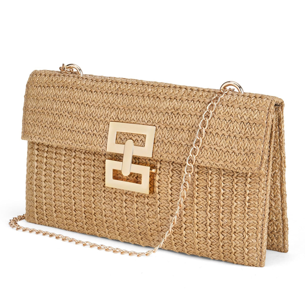 LOUEBICA Straw Shoulder Bag for Women Straw Purse for Woven Envelope Bag Summer Purses for Women 2026 Vacation Handbags