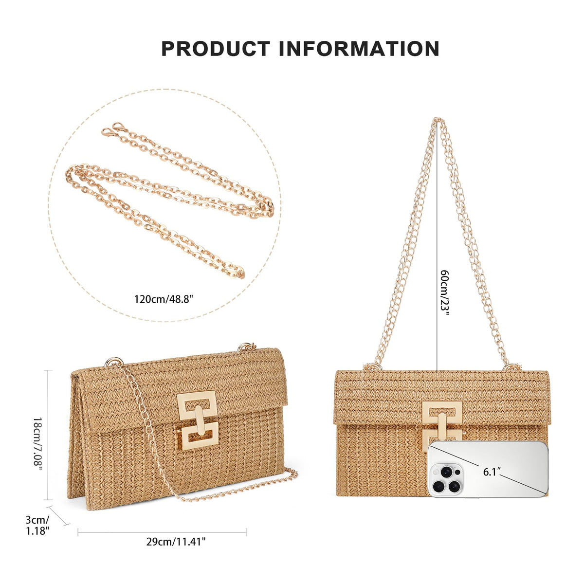LOUEBICA Straw Shoulder Bag for Women Straw Purse for Woven Envelope Bag Summer Purses for Women 2026 Vacation Handbags