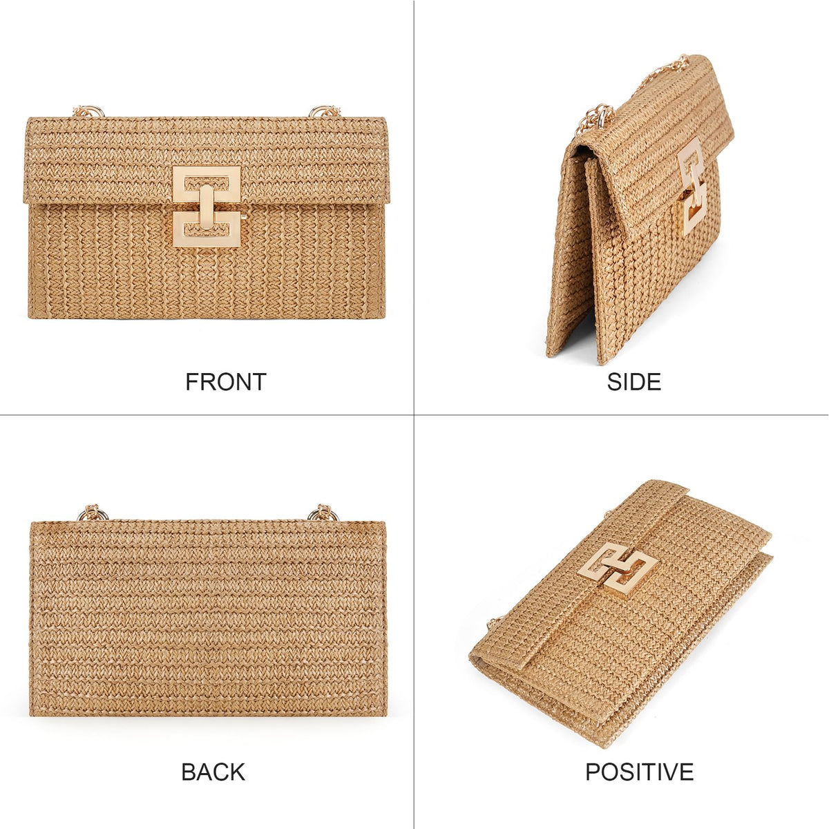 LOUEBICA Straw Shoulder Bag for Women Straw Purse for Woven Envelope Bag Summer Purses for Women 2026 Vacation Handbags