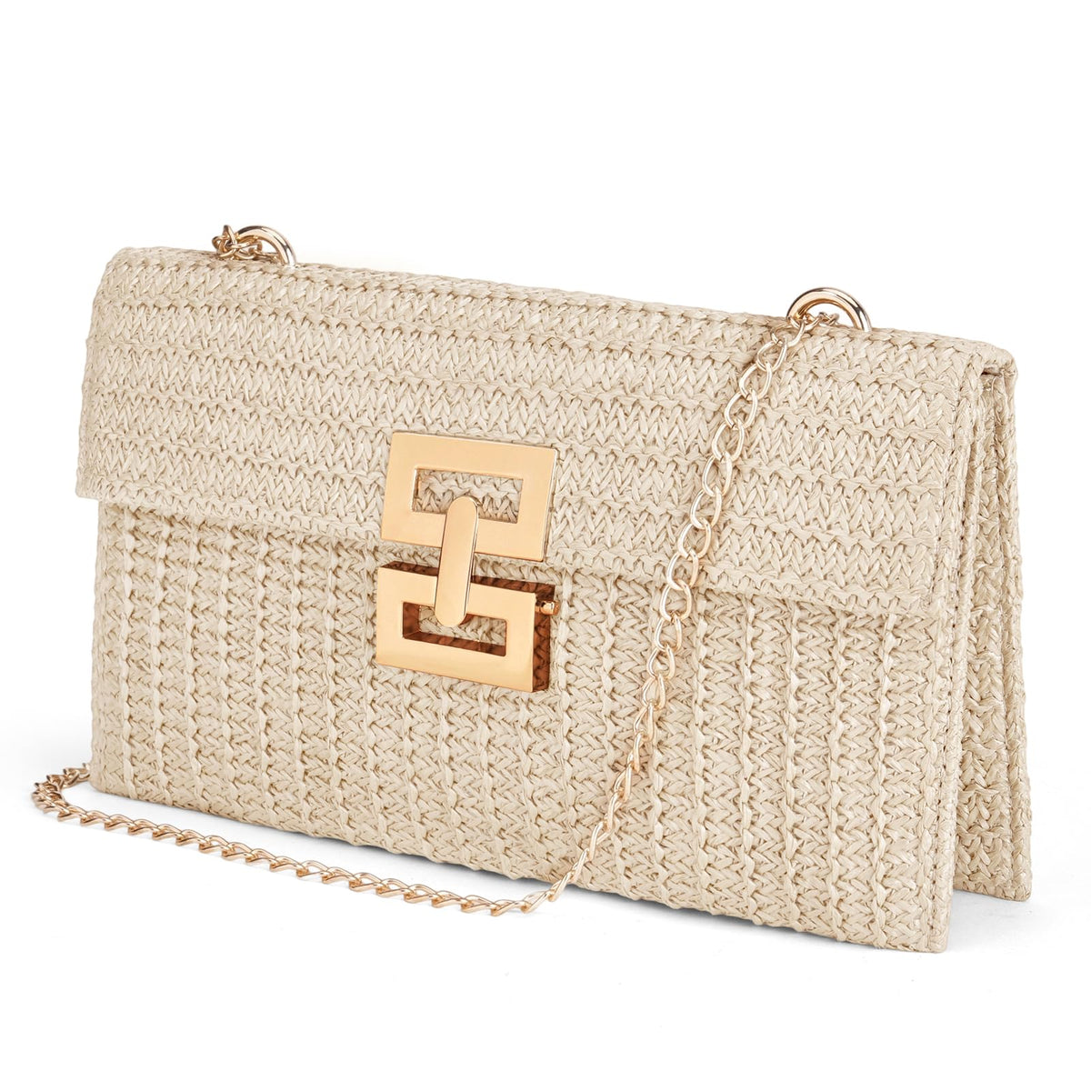 LOUEBICA Straw Shoulder Bag for Women Straw Purse for Woven Envelope Bag Summer Purses for Women 2026 Vacation Handbags