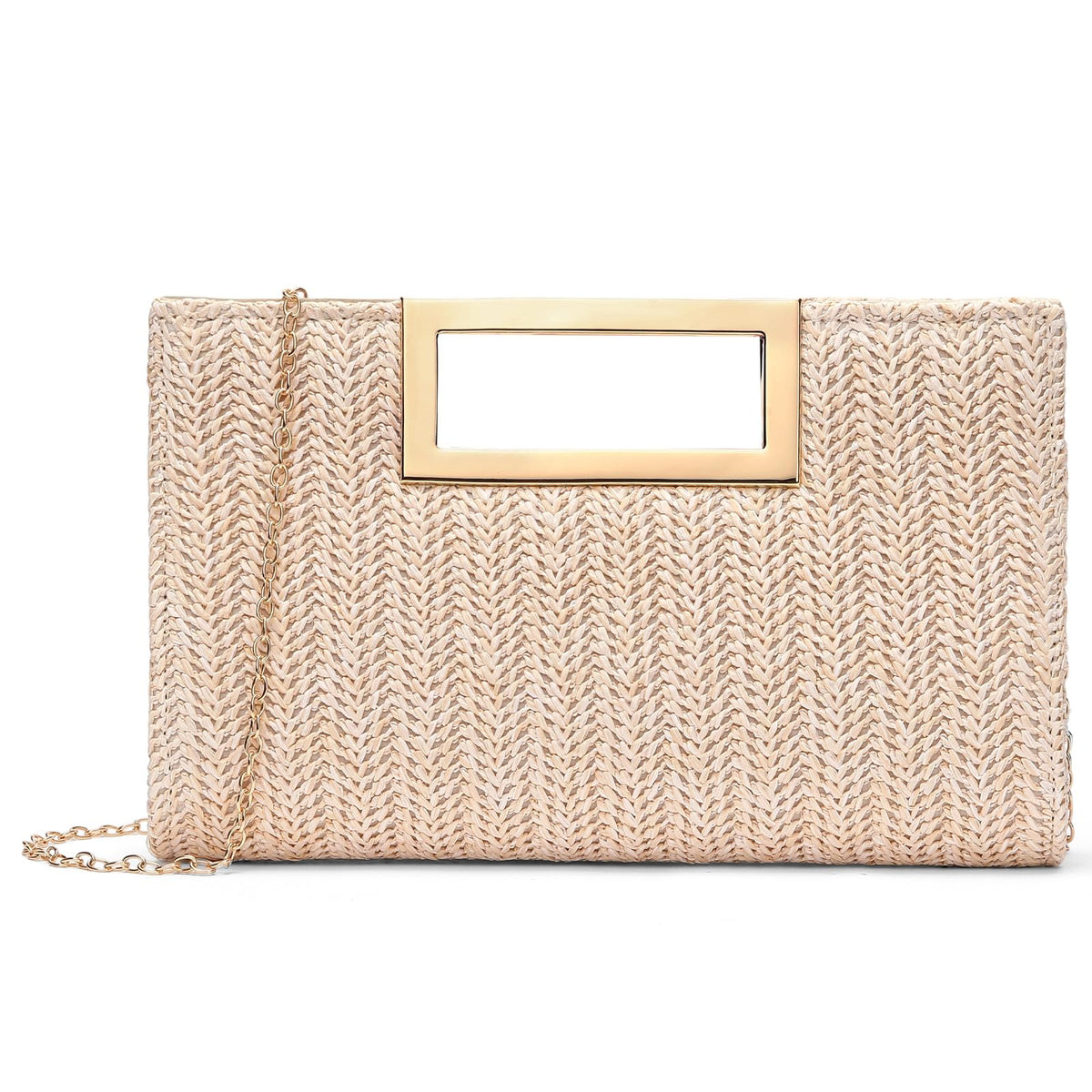 LOUEBICA Straw Clutch Handbags Summer Clutch Woven Boho Beach Bags Straw Purses for Women
