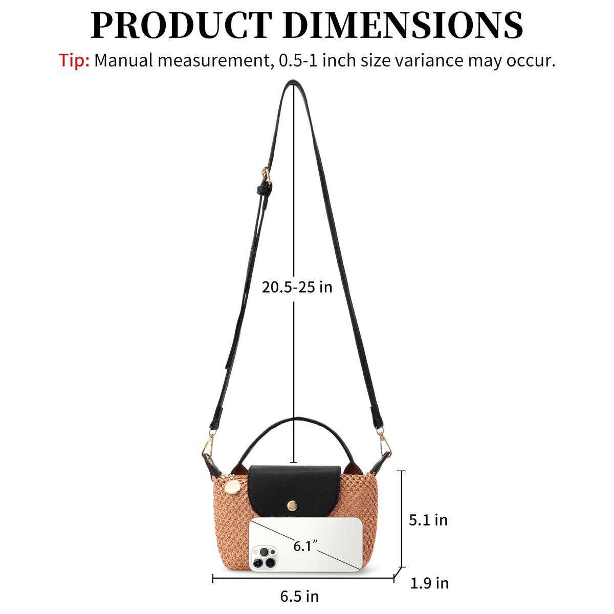 LOUEBICA Mini Straw Braided Handbag for Women Vegan Leather Lightweight Crossbody Bag Fashion Handle Beach Shoulder Purse