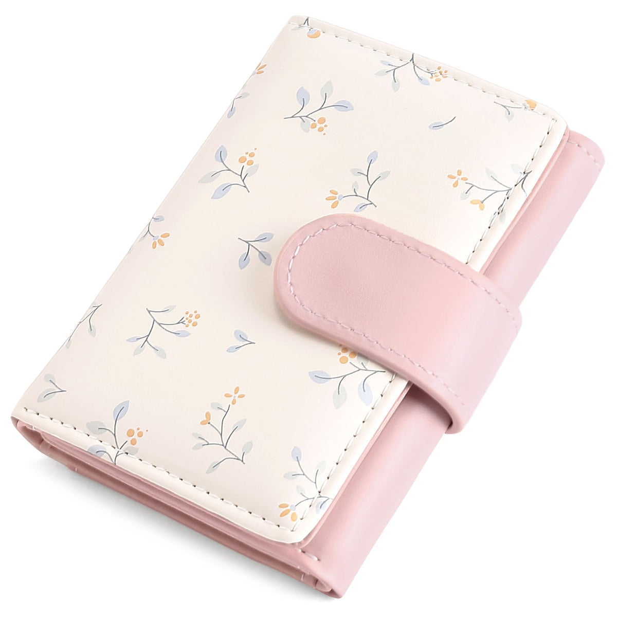 LOUEBICA Small Wallets for Women Trifold Vegan Leather Wallet RFID Blocking Card Holders with ID Window