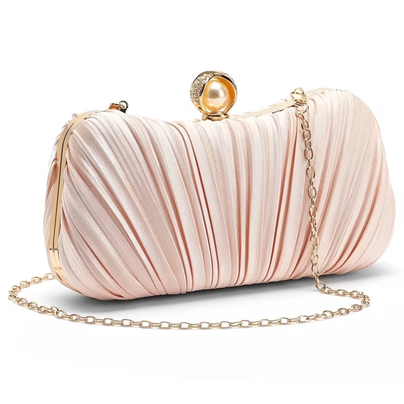 LOUEBICA Vegan Leather Handbag Clutch Purses for Women Formal Stylish Evening Clutch for Weddings, Proms, Cocktail