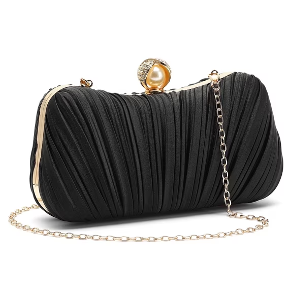 LOUEBICA Vegan Leather Handbag Clutch Purses for Women Formal Stylish Evening Clutch for Weddings, Proms, Cocktail