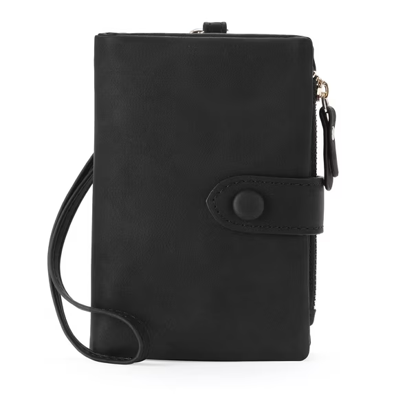 LOUEBICA Small Wallets for Women Leather Bifold RFID Blocking Card Holder Compact Wallet Women with Zipper Coin Pocket