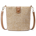 LOUEBICA Small Straw Crossbody Bag for Women Woven Summer Shoulder Phone Purse Beach Handbag for Vacation